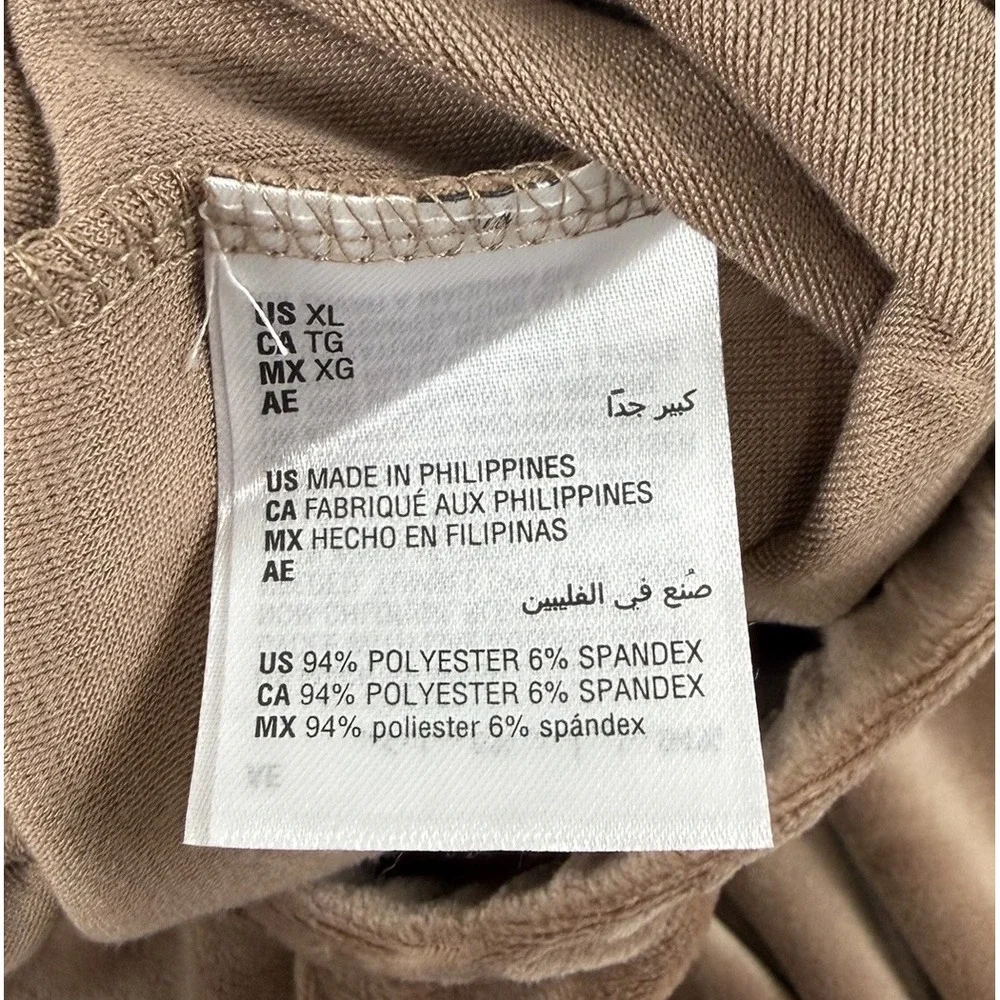 Inc International Concepts Pants Womens XL Tan Velour Lounge Pajama PJs NWT Flaw